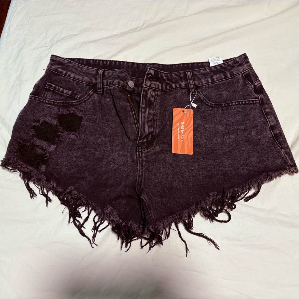 SHEIN Dark Denim Shorts